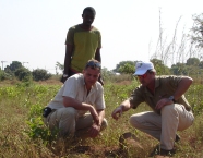 Cleared Ground land mine clearing team with local land mine clearing technicians